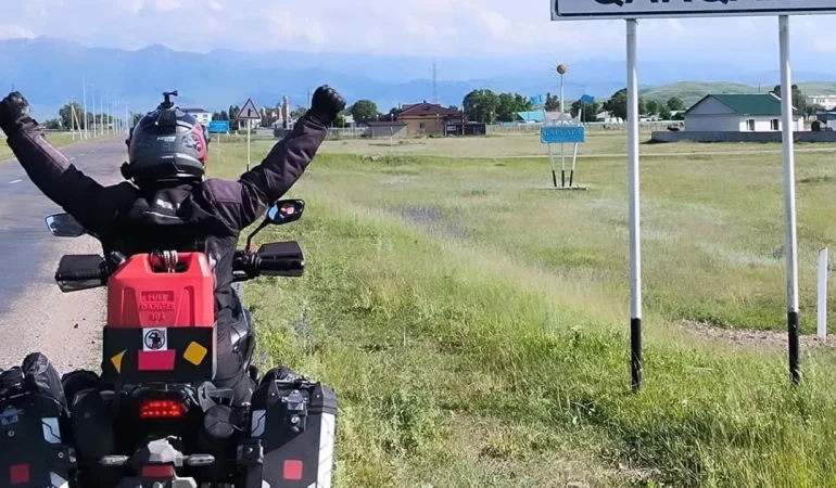 Keşan DOÇEK motorcuları 15 bin kilometrelik Orta Asya macerasını tamamladı