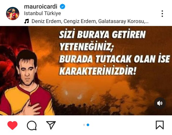 Galatasaraylı Icardi’nin paylaşımları gündem oldu
