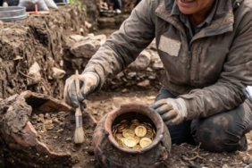 Almanya'da Amatör Bir Arkeolog Tarlada 1900 Yıllık 934 Roma Gümüş Sikkesi Buldu