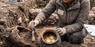 Almanya'da Amatör Bir Arkeolog Tarlada 1900 Yıllık 934 Roma Gümüş Sikkesi Buldu